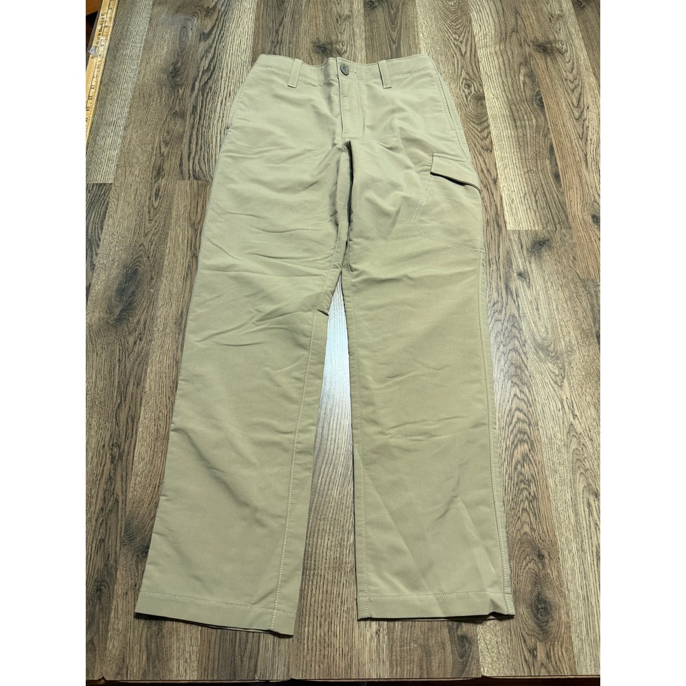Under Armour Pants Youth Boys Size Medium Brown Straight Leg Pockets Mid Rise